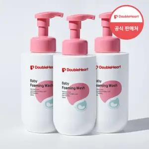 더블하트 베이비 포밍워시 소프트파우더리향 500ml 3개