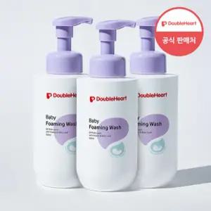 더블하트 베이비 포밍워시 무향 500ml 3개
