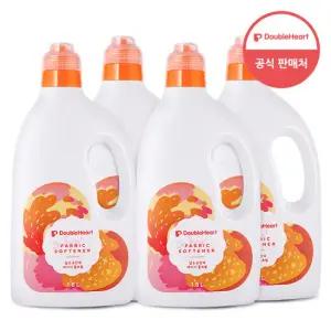 더블하트 아기 섬유유연제 베이비플로럴 1.8L(용기) 4개