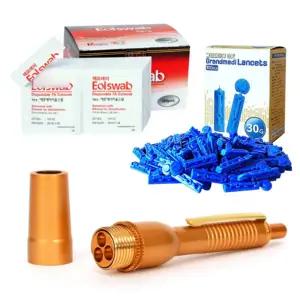 손 따는 침 당뇨침 부항침 혈당침 바늘침 3침 사혈기 란셋100개 스왑100개