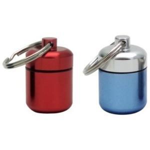 알루미늄 알약통 미니 약통 방수 알약 키체인 휴대용 귀마개 보관 야외 열쇠고리 병