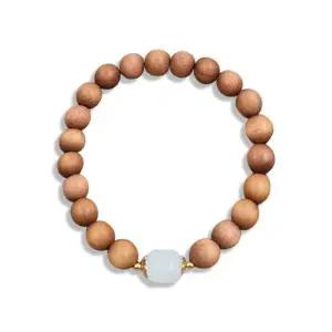 우드 향나무 염주 팔찌 옥장식 염주팔찌 염주 불교팔찌 불교 패션염주 여자염주팔찌