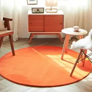 까드리아  올데이 원형 컬러 러그 (150cm)  극세사 단모 워셔블 거실 카페트