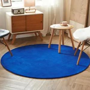 까드리아  올데이 원형 컬러 러그 (100cm)  극세사 단모 워셔블 거실 카페트