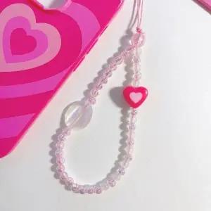 ( )글리밍유 핸드폰스트랩 핸드폰줄 비즈스트랩 열쇠고리 가방고리 인형키링 가방키링 핑크홀릭 스트랩