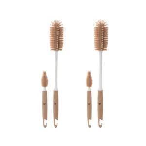 리에또 젖병 실리콘 젖병솔 젖꼭지 솔 세트 브라운 X2