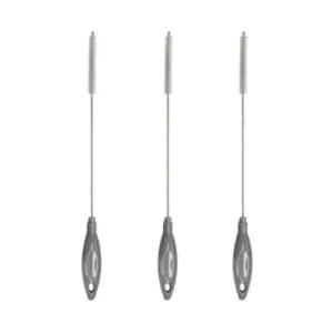 리에또 유아 젖꼭지 젖병솔 빨대 세척솔 그레이 3P