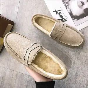 스웨이드 여성 로퍼 털안감 겨울 모카신 기모신발 3색 패딩화 모카신 양털로퍼 털모카신