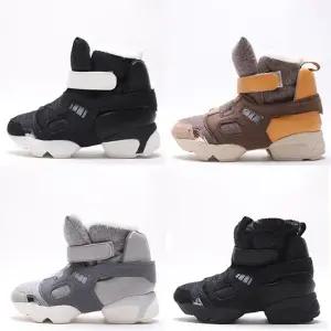 베리슈 여성 4cm 하이탑 키높이운동화 겨울 털운동화 여성운동하 여자운동화 하이탑