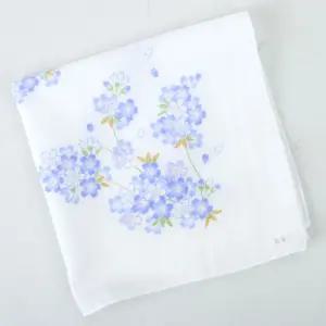 일본 가제손수건 타올 테누구이 (정사각) (벚꽃 블루) 10장일제 답례품 예쁜 단체사은품 증수건 증품 얇은