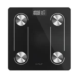 카프 스마트폰 애플리케이션 연동 4극 체중계 KF-SIBS100 블랙몸무게측정계 심플 가정용