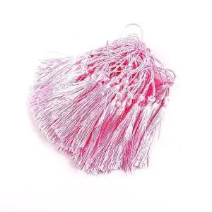 장신구용 수술줄 핑크색 13cm 길이 섬세한 장식줄 악세사리