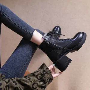 미디힐부츠 여성용 BM-199첼시 신발 패션 워커