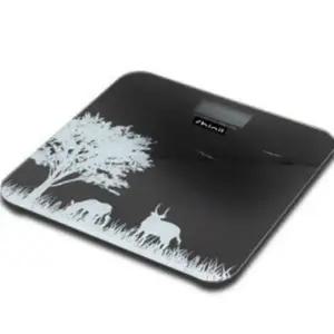 슬림 디지털 몸무게 측정기 체중계 블랙 저울 150kg (WFKNAO9)