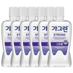[동아제약]고품질 가그린 스트롱 구강청결제 750ml x 6개+100ml 동아제약가그린 구강청결제 구강세정제 WF