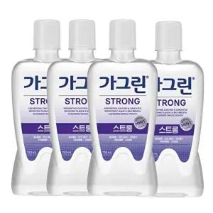 고품질 가그린 스트롱 구강청결제 750ml x 4개+100ml 구강세정제 동아가그린 가그린오리지널 WFHW42J