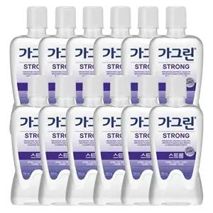 고품질 가그린 스트롱 구강청결제 750ml x 12개(한박스) 구강세정제 동아가그린 가그린제로 WFHW46E