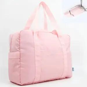 접이식 대형 이불 여행 큰가방 접는 가방 핑크 더플백 스포츠가방 접는가방 여행세컨백