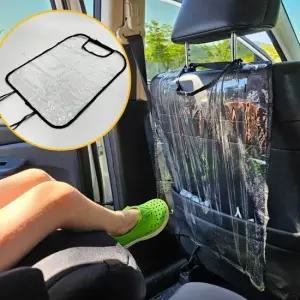 자동차 뒷 자석 오염방지 투명 킥매트 2P 등받이 킥매트 차시트커버 등받이 오염방지