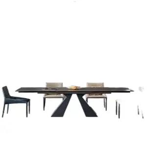 포세린 테이블 확장형 식탁 세라믹 반자동 소리없는 확장식 다이닝