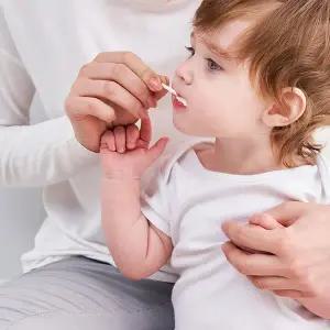 유아 구강청결 클리너 거즈 칫솔 브러쉬 설태 제거 구강 티슈 대용