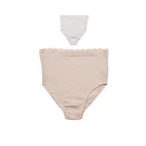 골지면 원단을 사용해 신축성이 좋은 임산부 팬티 2장용 속옷 용속옷 선물 임신 임부 외출용 딸임신