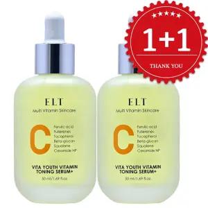 ELT 이엘티 비타유스 세럼 50ml x2 비타민 토닝 플러스 광채피부 피코토닝 잡티 항산화