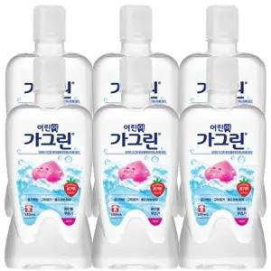 고품질 어린이가그린 아동 가글 딸기맛 380ml x 6개+100ml 구강세정제 어린이가글 유아가그린 WFHXC1U