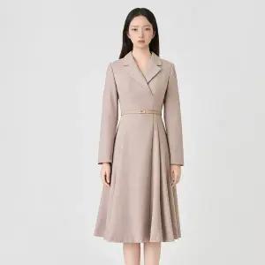 [LINE](센텀시티점)[라인어디션]벨티드 A라인 원피스 NVOPPK9800