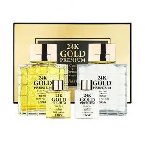 24K 골드 남성 스킨케어 세트 피부진정 보습 에센스 토너 크림