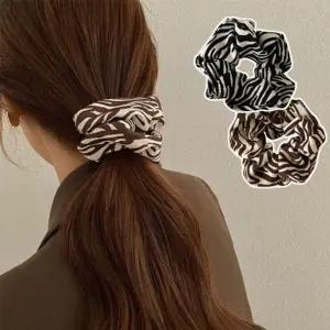 지브라 인기 여성 패턴 헤어 감성 곱창 밴드 스크런치-WFI1JAN