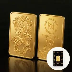 [당일출고] 24K 순금 로얄 청룡 프레스 골드바 3.75g