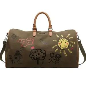 힙색 쿨샵 캔버스 그래픽 보스턴백 캐주얼 귀여운 여행가방 여성가방