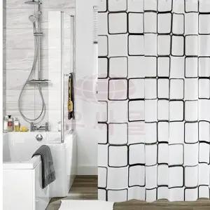 칸막이 샤워 욕실 패브릭 헤링본 커튼 가리개 커튼봉 목욕 PEVA