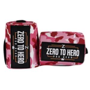 제로투히어로 팔꿈치 엘보우 보호대 랩 헬스 핑크카모 BNS