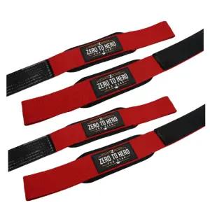 제로투히어로 헬스 손목 팔목 스트랩 그립 레드 X2SET BNS
