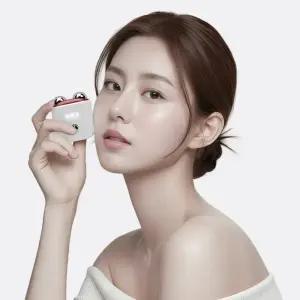 [미오데칼코마니] 림프팟 EMS 괄사 마사지기 미세진동 휴대용 초미니 얼굴 턱선 림프 관리