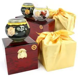 국내산 벌꿀 2.4kg 명절선물세트 설 추석선물/고급포장 흑상감도자기 고가구