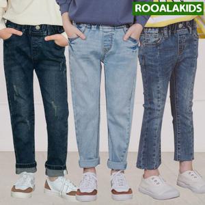 [루알라키즈] 편안한/아동/청바지/주니어/키즈/데님/남아/여아/스판/밴딩/일자핏/부츠컷