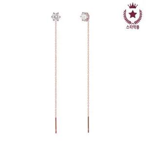 [도로시][도로시x스타착용][걸스데이_민아 착용] 14k 심플6발 통과식 귀걸이