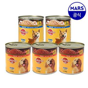 페디그리 습식캔 400g,700g 5개 골라담기