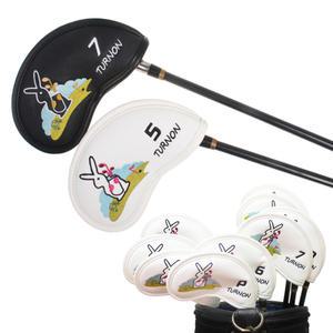 고급 터논 아이언커버 세트 PU가죽 9PCS 아이언헤드세트 골프채커버 클럽