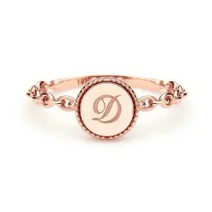 [도로시] 14k 마이원 스토어 이니셜 반지