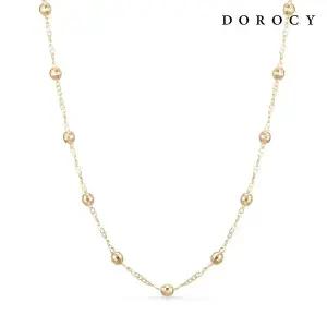 [도로시] 14k 통통볼 트윗체인 목걸이