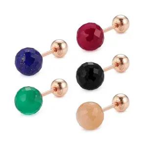 [도로시] 14k 컷포인팅 쥬얼체인지 피어싱(1개)(천연석)(5type)