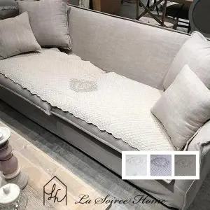 [꼬떼따블] 수입 코튼 소파매트(2size/3color) -(4인) (S2035724)