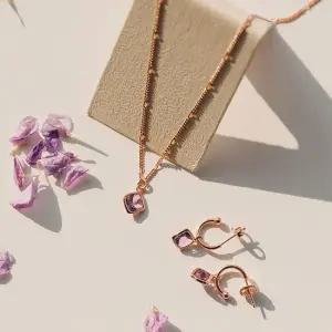 제이로렌 N0977 2월탄생석 자수정 목걸이