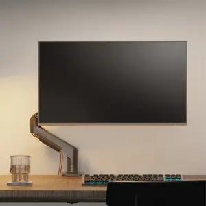 노스바유 NB F80 싱글 모니터암 거치대 매트차콜