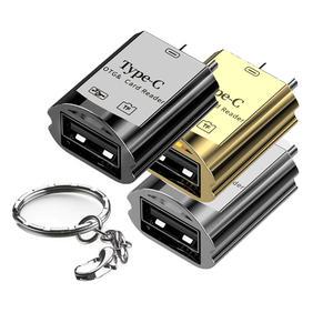 CR-400C 메탈 C타입 USB OTG 젠더 마이크로SD 카드리더기