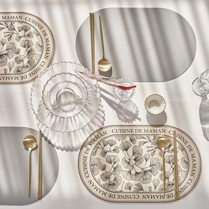 (1+1)퀴진드마망 실리콘 식탁매트(M/L)